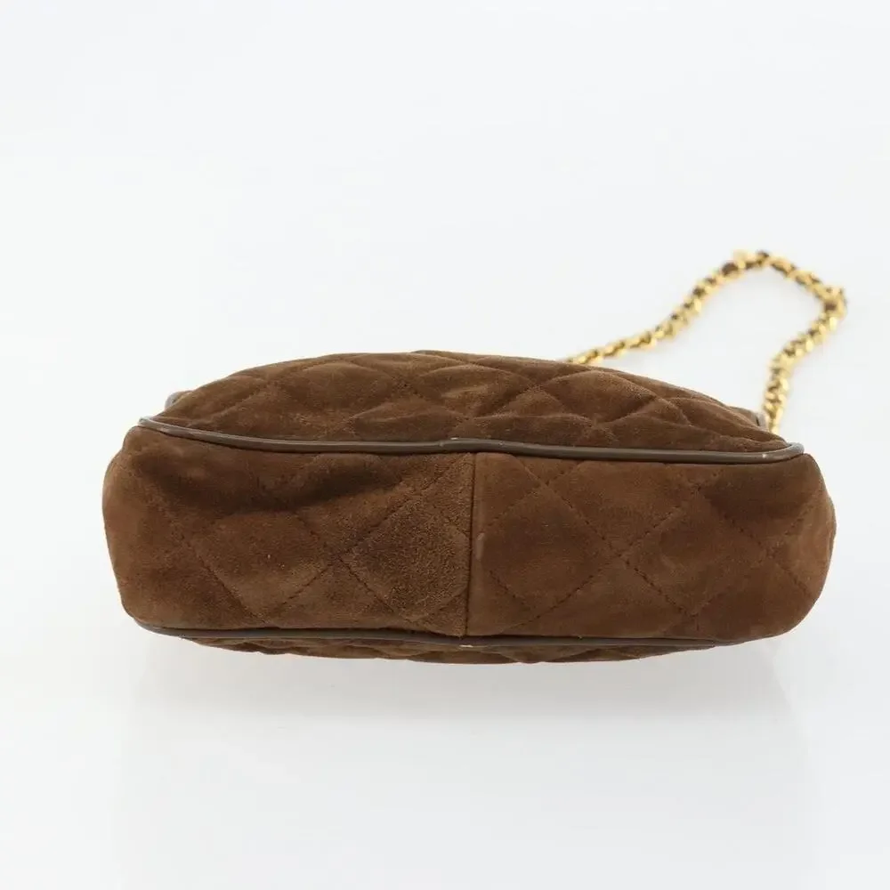 Chanel Matelasse Chain Shoulder Bag Brown